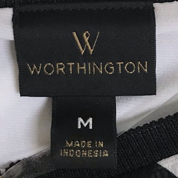 NWT Worthington Striped Blouse - Picture 5 of 7